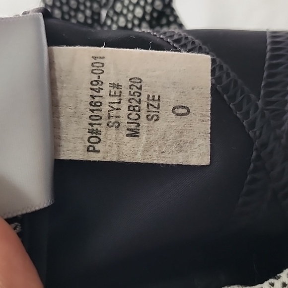 Nydj Straight Leg Trouser Print Black White 0 - Picture 8 of 11